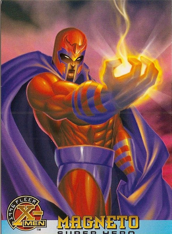 1996 X MEN Fleer Trading Card #55 Magneto ANDY KUBERT  