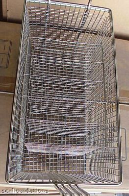 Compartment Fryer Basket 6.25Wx 12Lx 5.5H, 12 Handle  