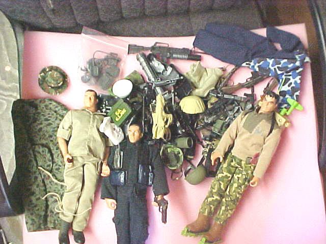 A6 Vintage and not lot of GI Joe action figures dolls Many accessories 