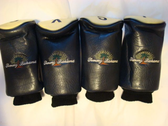   NEW SET OF 4 TOMMY BAHAMA PALM TREE GOLF CLUB HEAD COVERS  