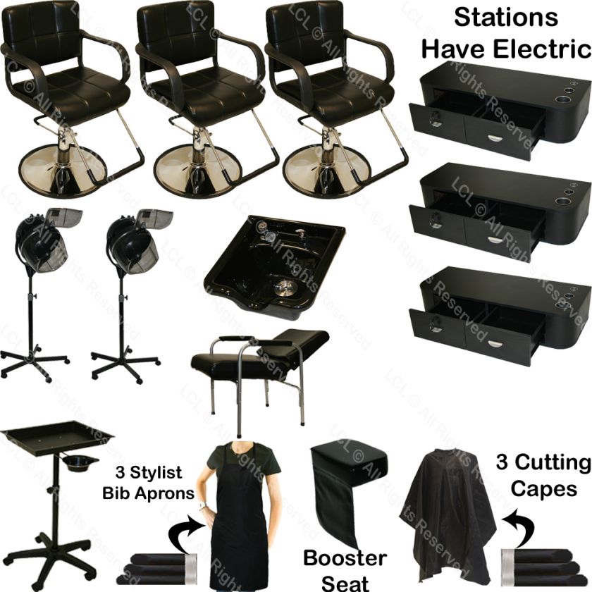   CHAIR STATION MAT SHAMPOO BOWL SINK HAIR DRYER SALON EQUIPMENT  