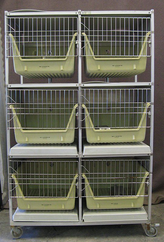 Scanbur 6 Place Rabbit/Small Animal Cage Rack  