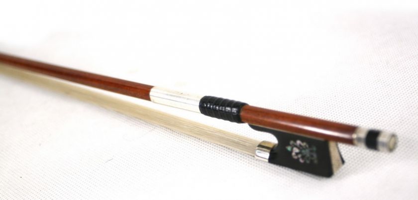 STERLING SILVER Pernambuco Violin Bow Phoenix Emblem  