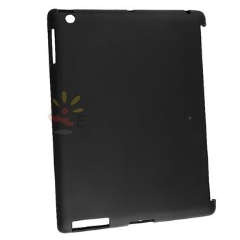 Black Smart TPU Rubber Skin Case Cover For iPad 2 16GB 32 64GB  