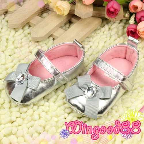   Baby Girls Toddler Infant Kids Mary Jane Shoes Size 2 3 New  