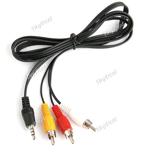 5mm AV Jack to RCA Video Audio Adaptor Cord TCB 10690  