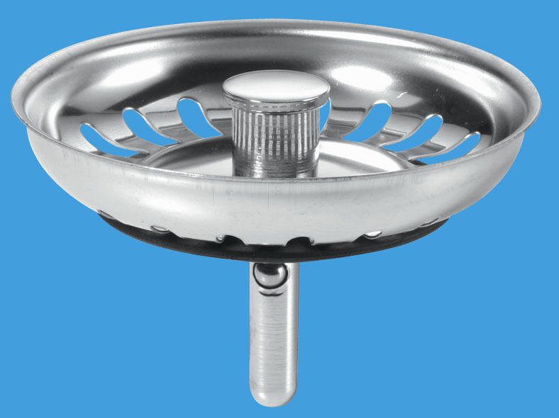 McAlpine Kitchen Sink Strainer Waste Plug BWSTSS TOP  