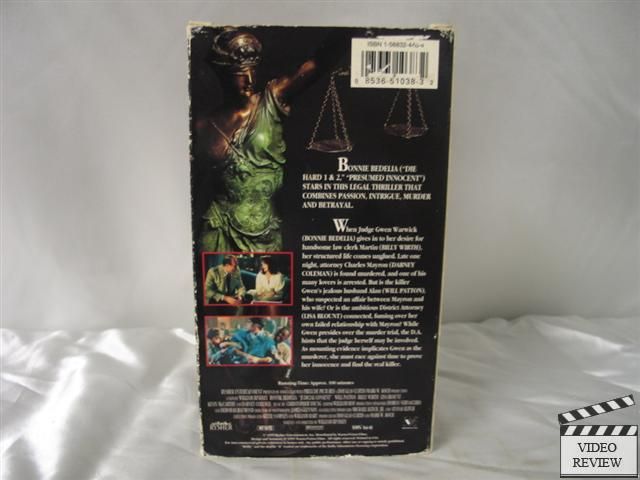 Judicial Consent VHS Bonnie Bedelia, Will Patton 085365103832  