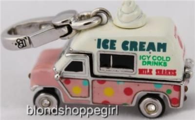   CREAM TRUCK CHARM NWT OPENS UP SILVER Bracelet Retired FOOD  