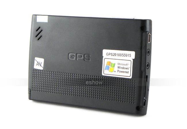 GPS Navigation Window CE 6.0 TOUCH New MAP 4GB MP4  