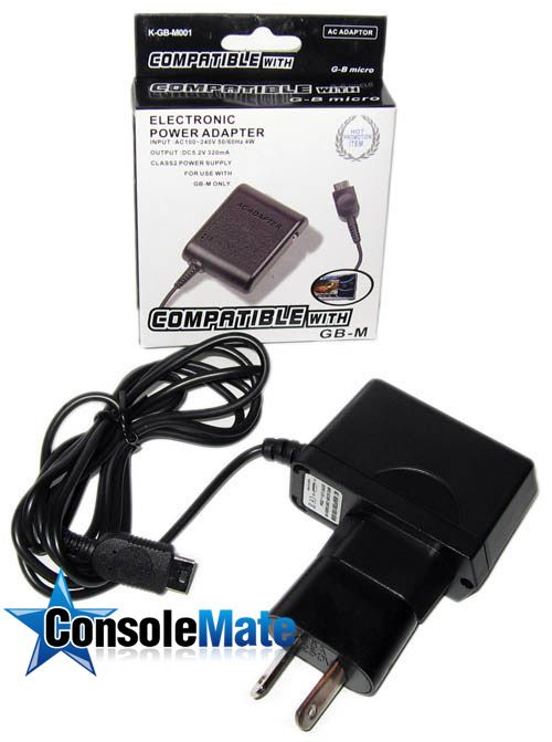 GameBoy Micro       240v AC POWER SUPPLY / CHARGER  