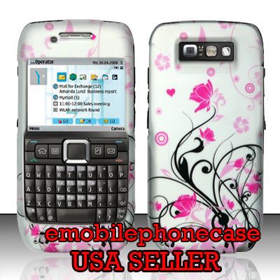   Vines Snap On Rubberized Hard Case Cover Nokia E71 StraightTalk  