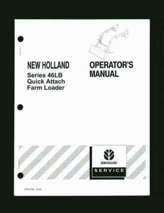 New Holland 46LB Quick Attach Loader Operator Manual NH  