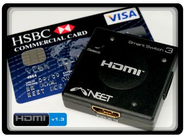 port HDMI SWITCH HUB + 2x 2m CABLES ★ AUTO SWITCHER ★  