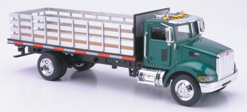 NEW RAY PETERBILT SEMI / UTILITY 143 STAKE BED TRUCK  