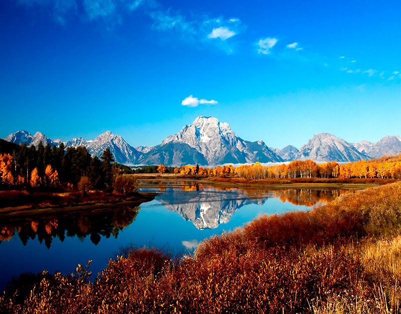 Grand Teton Oxbow Bend Photo Jackson Hole 11 x 14 Print  