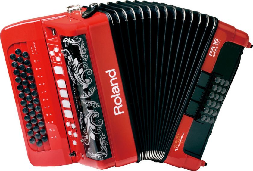 NEW Roland FR 18 Digital V   Accordion RED FR 18  