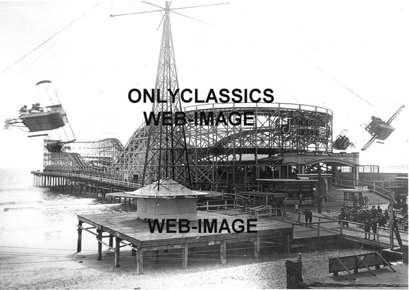 1918 LONG BEACH CA. ROLLER COASTER AMUSEMENT PARK PHOTO  