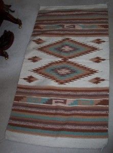 30x60 MEXICAN WOOL RUG ARTESANIAS MAYO SADDLE BLANKET  