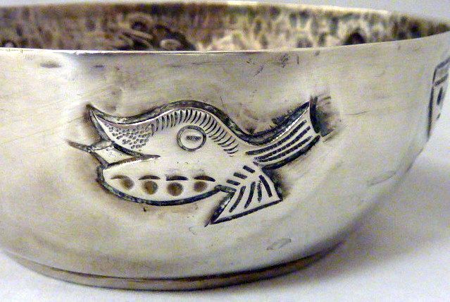 VINTAGE STERLING HANDMADE SANBORNS ALDAY MEXICO HAMMERED BOWL 174.2 g 