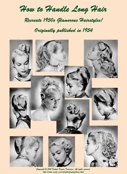 1950s ATOMIC Hairstyle Book Create 50s Long Hairstyles  