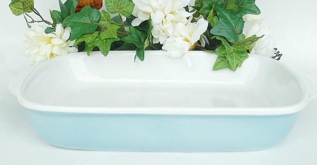 CORNINGWARE STONEWARE LIGHT BLUE 3 Qt BAKING DISH 9x13  