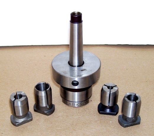 CLARKSON “AUTOLOCK” COLLET CHUCK SET with # 2MT TAPER  