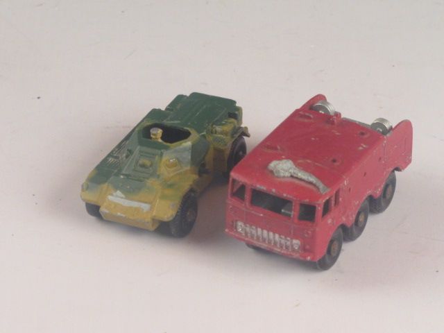 Lot (11) Vintage Matchbox Lesney Tonka Toy Vehicles Fire Truck 