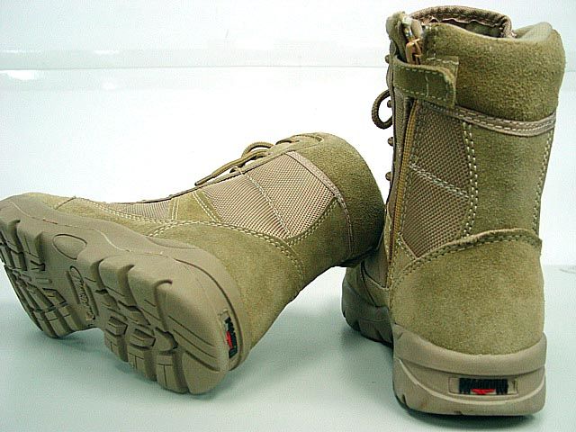 MAG Style 8 Side Zip Tactical Boot Tan Sz EU 42 US 8.5  