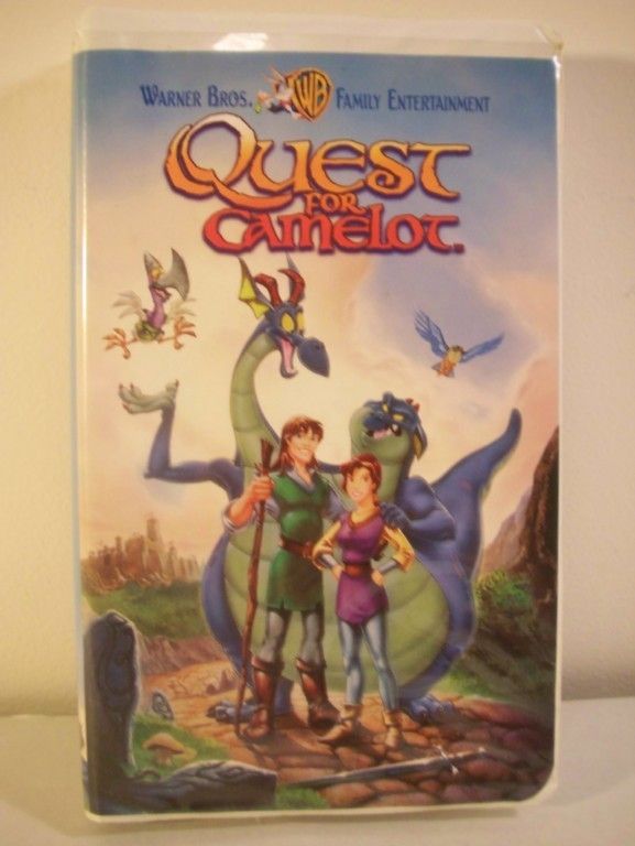 QUEST FOR CAMELOT Childrens VHS Tape Warner Bros 085391660736  