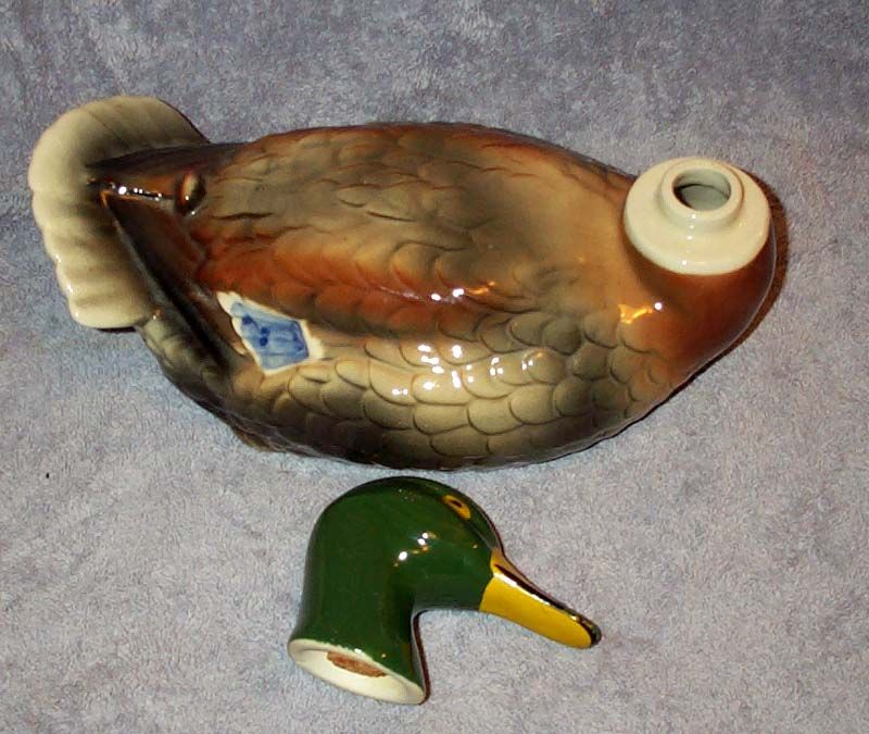 BALLANTINES 1969 Mallard Duck Decanter Liq. Bottle 185  