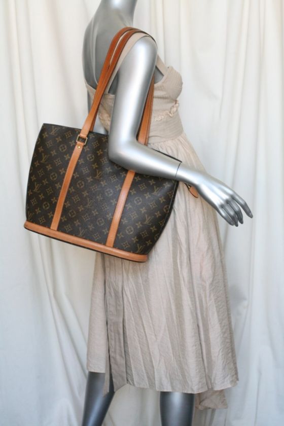 LOUIS VUITTON LV Monogram *BABYLON*BABYLONE* Canvas+Leather Tote Bag 