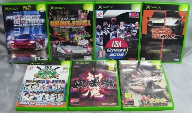 Microsoft X BOX CONSOLE,DVD OPTION,GAMES LOT OF 8 JAPAN FREE SHIP 